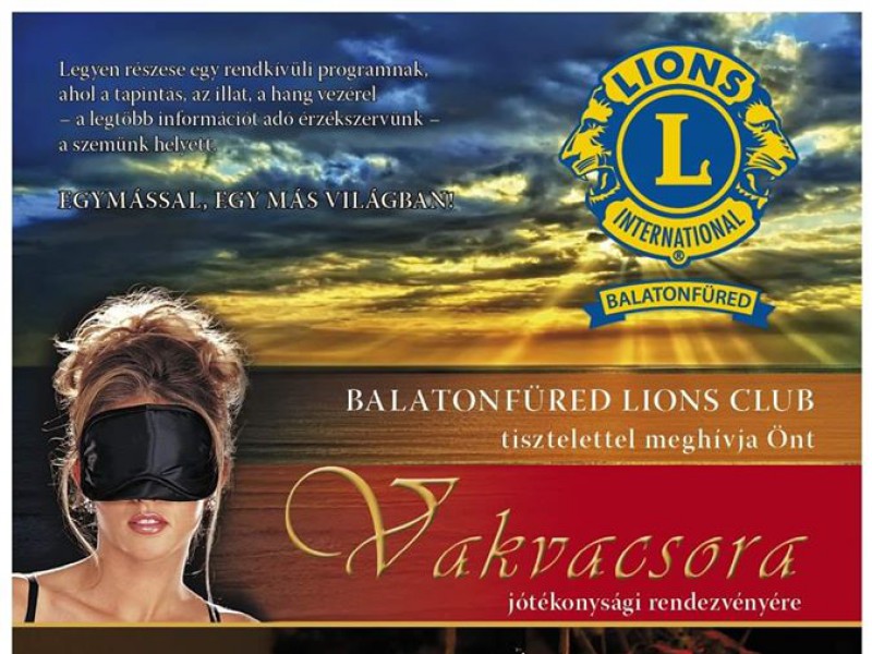 Vakvacsora Balatonfüreden